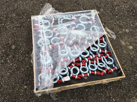 Pallet of (38) Unused Misc SKLP Shackles.