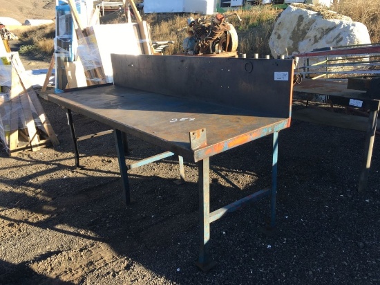 2.5ft x 8ft Metal Table.