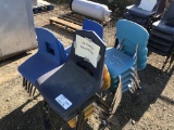 (20) Plastic & Metal Small Stackable Chairs.
