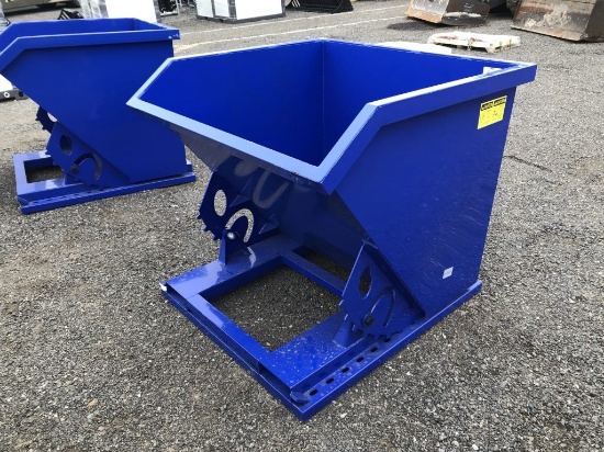 Unused Greatbear Self Dumping Forklift Hopper.