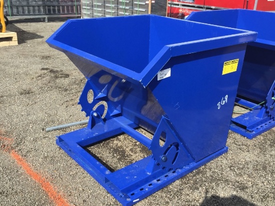 Unused Greatbear Self Dumping Forklift Hopper.