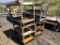 (4) 3-Tier Metal Shop Carts.