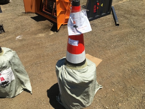 (20) Unused Fluorescent Safety Traffic Cones.