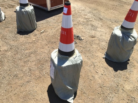 (20) Unused Fluorescent Safety Traffic Cones.