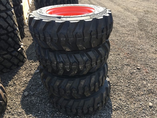 (4) Unused Forerunner SKS-1 10-16.5NHS Skid Steer