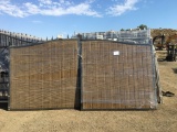 Unused 13ft Bi-Parting Wood Faux Panel Gate.