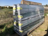 A-Frame of (12) Misc 28in x 119in Glass Panels.