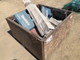 Wooden Crate of Plastic Drill Boxes.