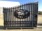 Unused 20ft Bi-Parting Wrought Iron Gate w/Deer