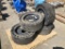 (4) 7.5x20 Skid Steer Tires & Rims.