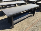 Unused 28in x 90in Metal Work Bench.