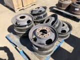 Pallet of (8) 17in 8-Lug Rims.