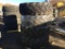 (4) Misc 400-75-28 Tires & 10-Lug Rims,