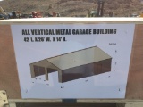 Unused 26ft x 42ft Double Garage Metal Barn Shed.