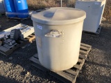 Plastic Round Anti-Freeze Storage Bin.