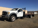 2017 Ford F550 Flatbed Truck,