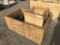 Wooden Crate of Misc Items Including Steel Cables,