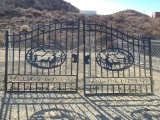 Unused Greatbear 14ft Bi-Parting Iron Gate w/Deer
