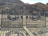 Unused Greatbear 14ft Bi-Parting Iron Gate w/Deer