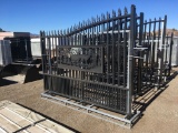 Unused Greatbear 20ft Bi-Parting Iron Gate w/Deer