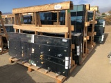 (4) A-Frames of Misc Glass Panels.
