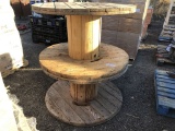 (2) 48in Diameter Wooden Spools.