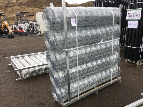 (5) Unused 5ft x 66ft Hot-Dip Galvanized Welded