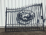 Unused Greatbear 20ft Bi-Parting Iron Gate w/Deer
