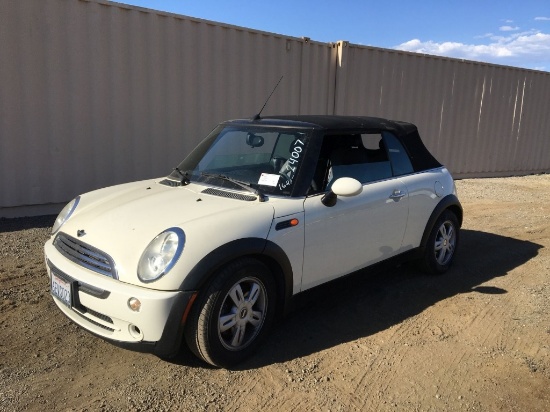 2008 Convertible Mini Cooper Coupe,