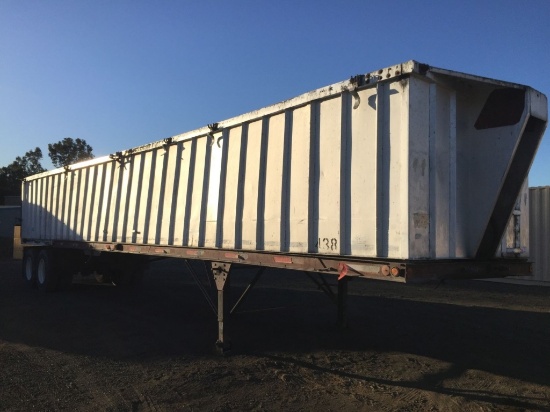 1991 Marquez Aluminum End Dump Trailer,