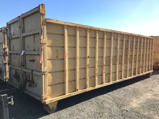22ft x 6ft Roll Off Bin.