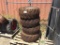 (4) Misc Solid Skid Steer Tires & Rims.