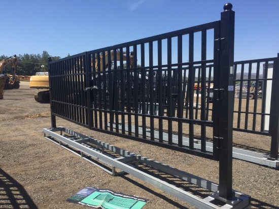 Unused 20ft Farm Metal Driveway Gate,