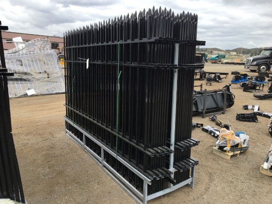 (20) Unused 7ft x 10ft Steel Fence Panels.