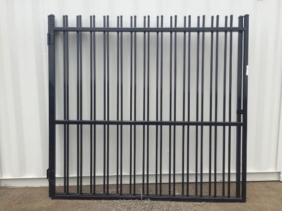 Unused SKLP 14ft Bi-Parting Wrought Iron Gate.