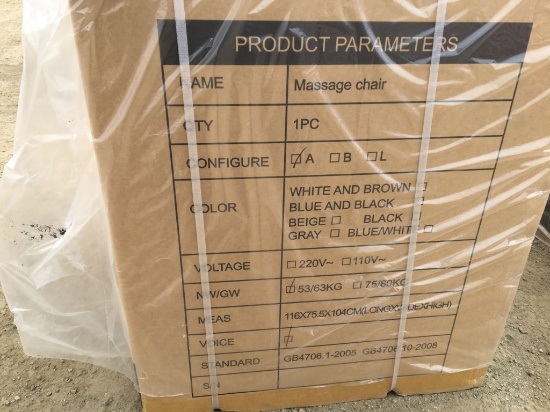 Unused IRMC High End Full Body Massage Chair