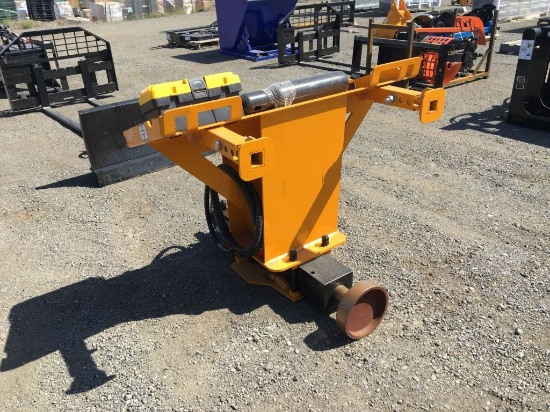 Unused GIYI 48in Hydraulic Post Driver Attachment,