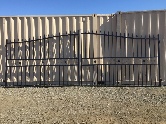 Unused SKLP 20ft Bi-Parting Wrought Iron Gates