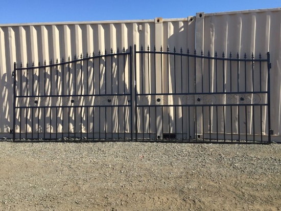 Unused SKLP 20ft Bi-Parting Wrought Iron Gates