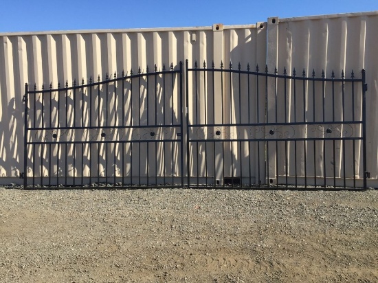 Unused SKLP 20ft Bi-Parting Wrought Iron Gates