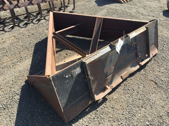 Angle Plow in Caterpillar Loader Bucket,