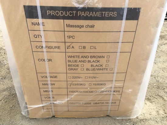 Unused IRMC High End Full Body Massage Chair
