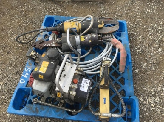 Pallet of Hurst Hydraulic Jaws of Life Tools,