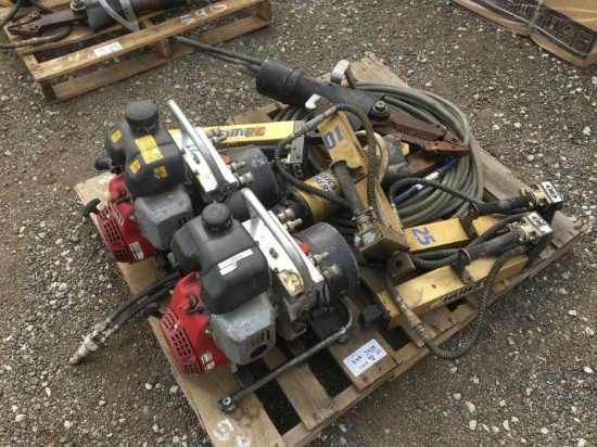 Pallet of Hurst Hydraulic Jaws of Life Tools,