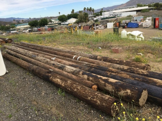 Lot of Telephone Poles Up to 23ft.