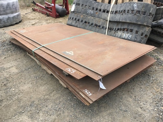 Pallet of Misc Steel Plates.