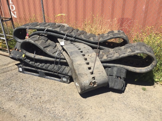 Pallet of Misc Rubber Tracks,
