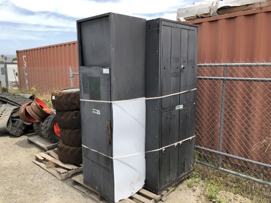 (3) Metal Clothes Lockers.