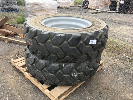 (2) Firestone Duraforce MH 400/75/28 16 Ply