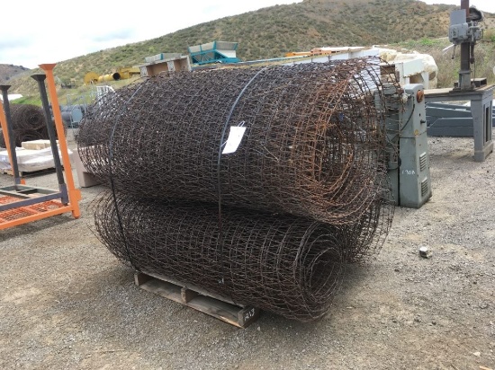 (3) 6ft Rolls of Metal V-Mesh Fencing.